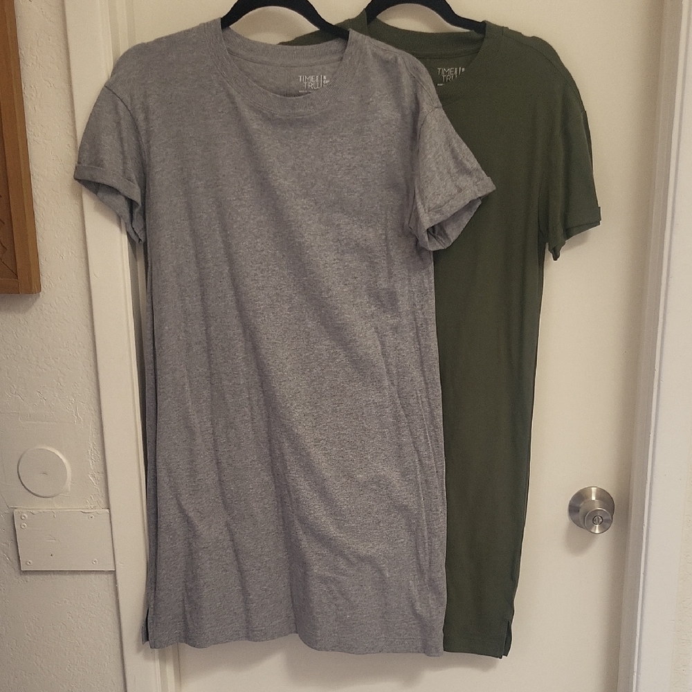 Bundle!2 Size Small Time And Tru Tshirt Dresses